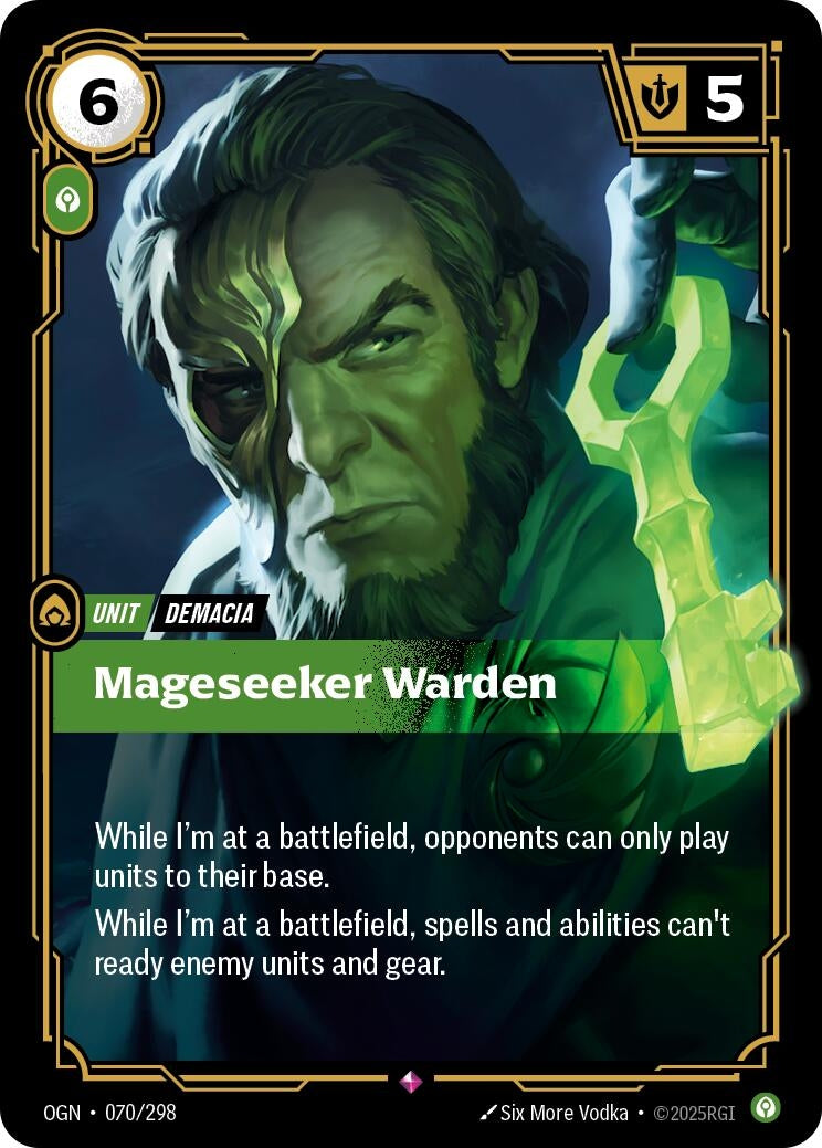 Image for Mageseeker Warden (070/298) (OGN) - Riftbound: League of Legends Trading Card Game