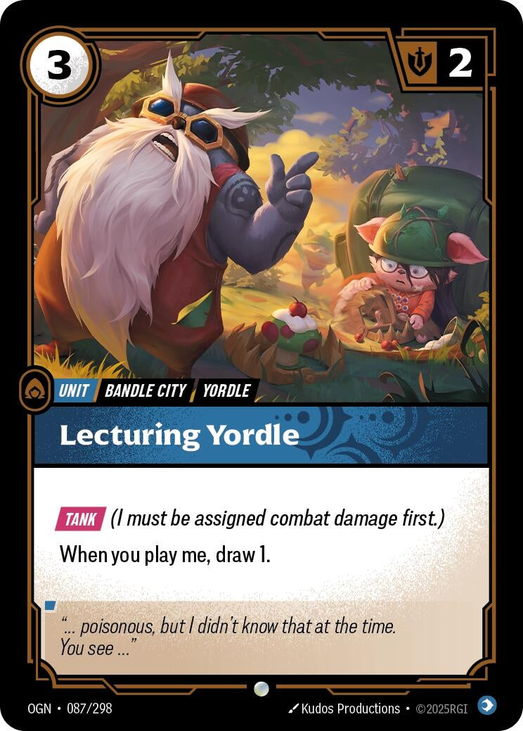 Image for Lecturing Yordle (087/298) (OGN) - Riftbound: League of Legends Trading Card Game