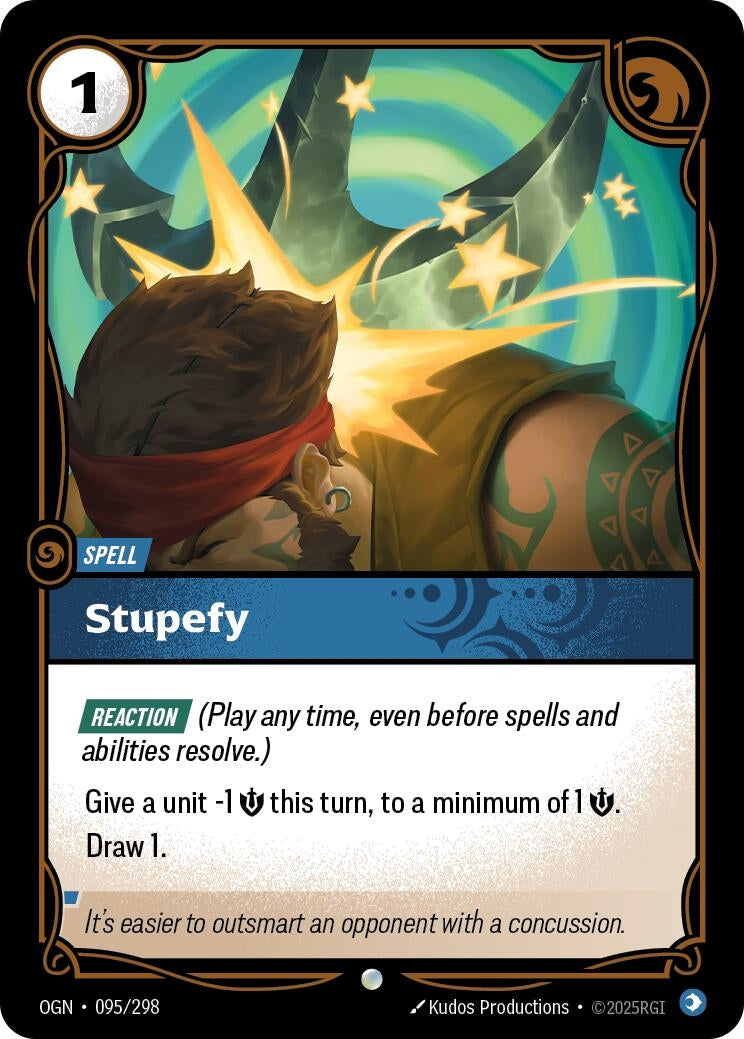 Image for Stupefy (095/298) (OGN) - Riftbound: League of Legends Trading Card Game