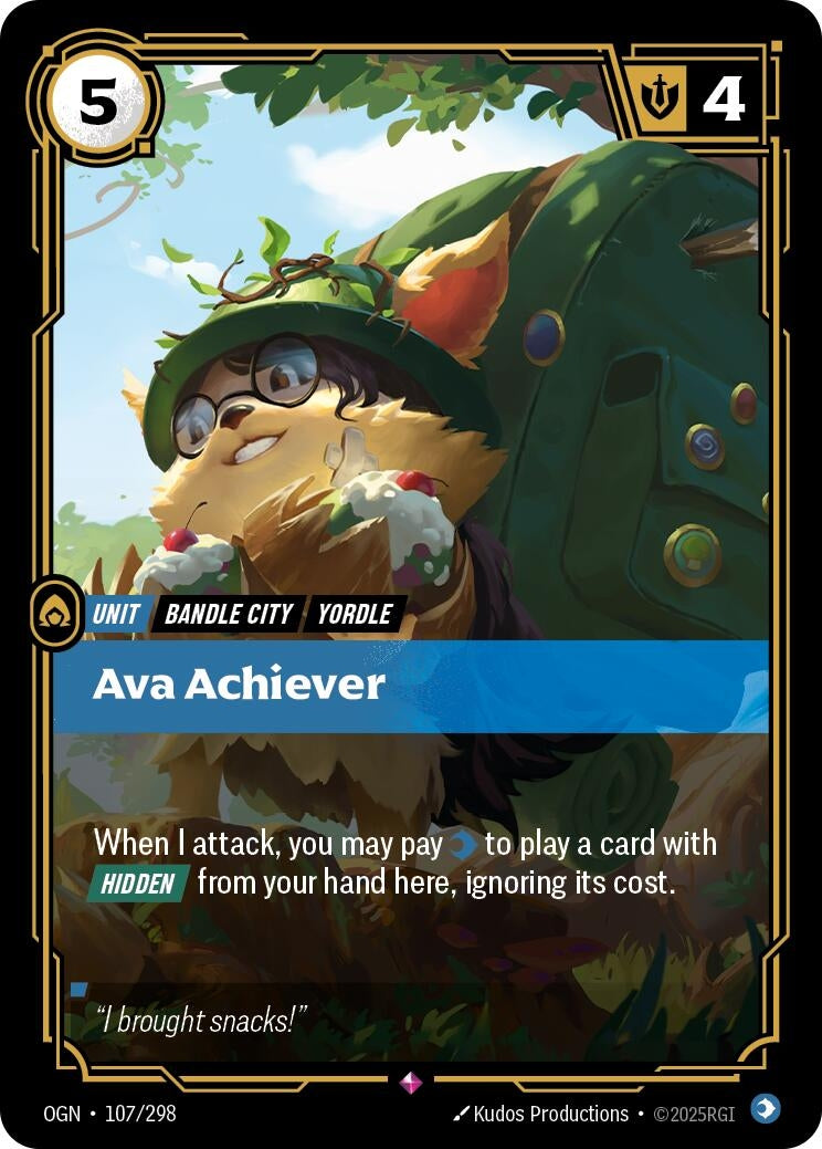 Image for Ava Achiever (107/298) (OGN) - Riftbound: League of Legends Trading Card Game