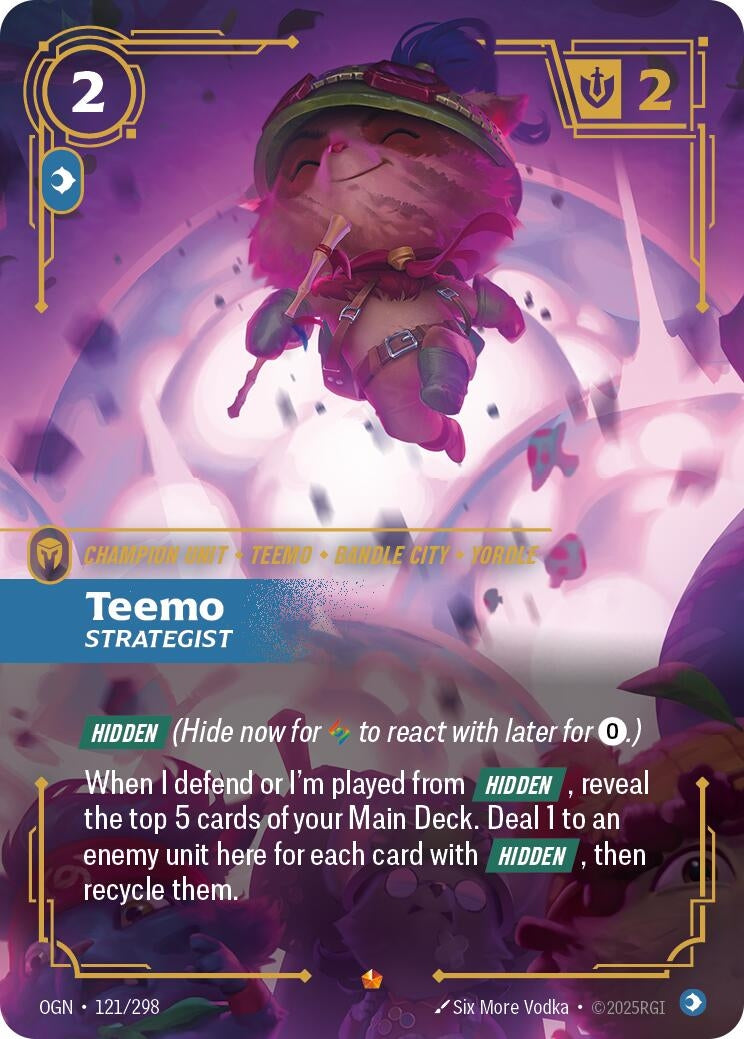Image for Teemo - Strategist (121/298) (OGN) - Riftbound: League of Legends Trading Card Game