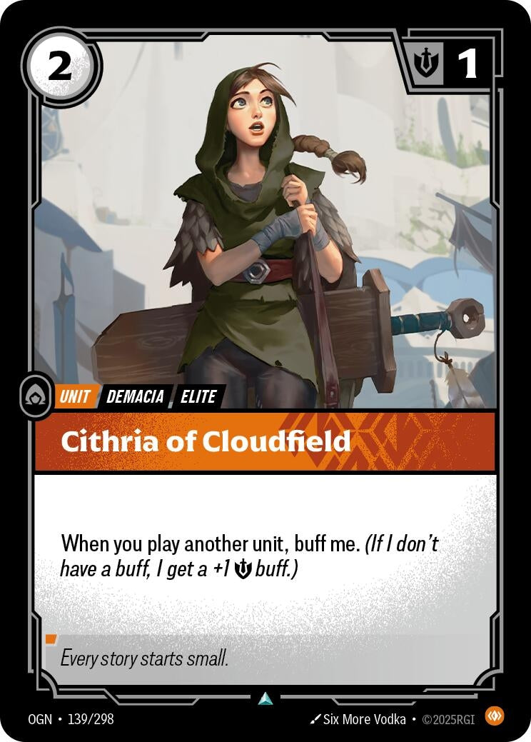 Image for Cithria of Cloudfield (139/298) (OGN) - Riftbound: League of Legends Trading Card Game