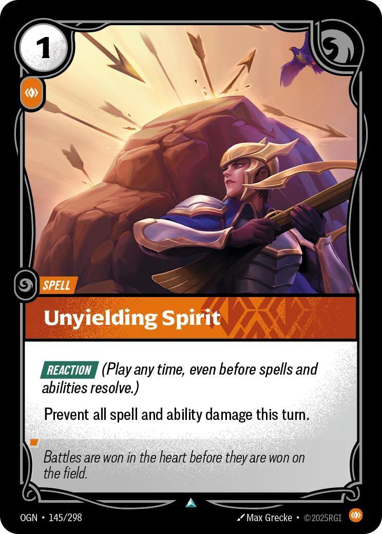 Image for Unyielding Spirit (145/298) (OGN) - Riftbound: League of Legends Trading Card Game