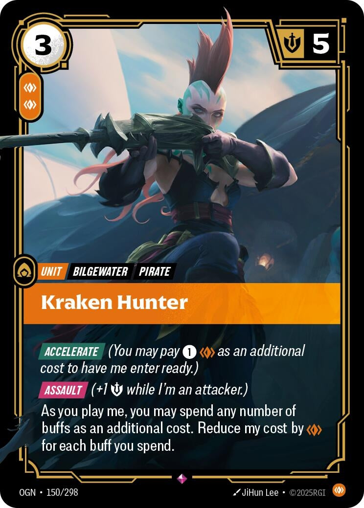 Image for Kraken Hunter (150/298) (OGN) - Riftbound: League of Legends Trading Card Game