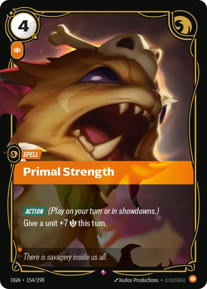 Image for Primal Strength (154/298) (OGN) - Riftbound: League of Legends Trading Card Game