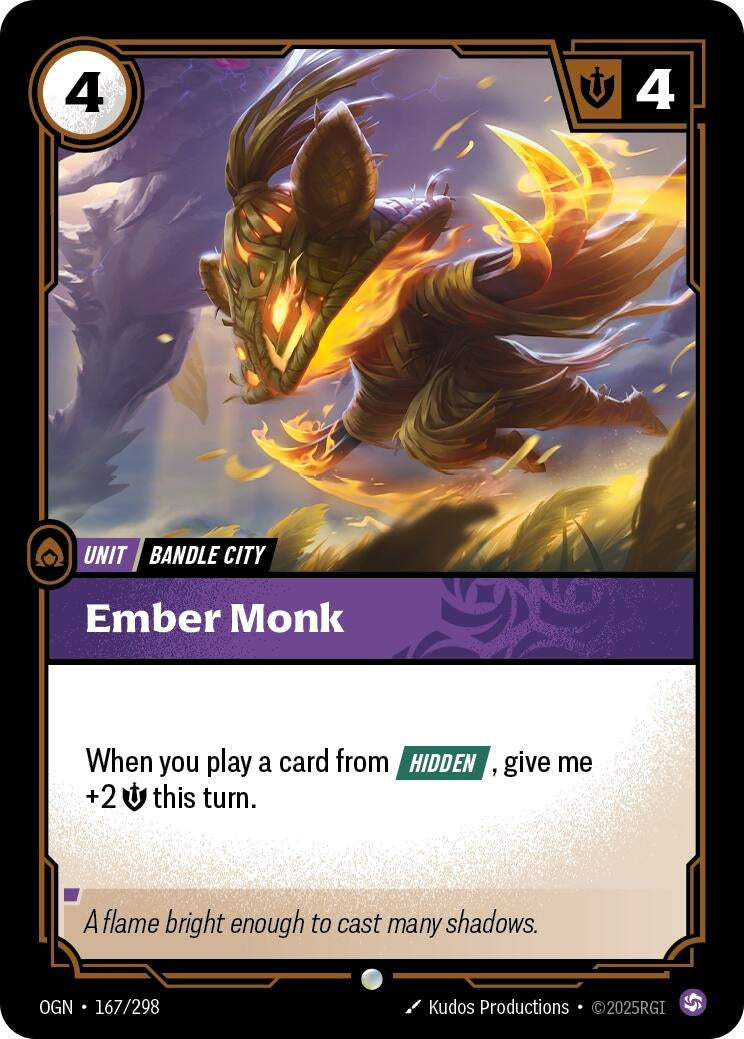 Image for Ember Monk (167/298) (OGN) - Riftbound: League of Legends Trading Card Game