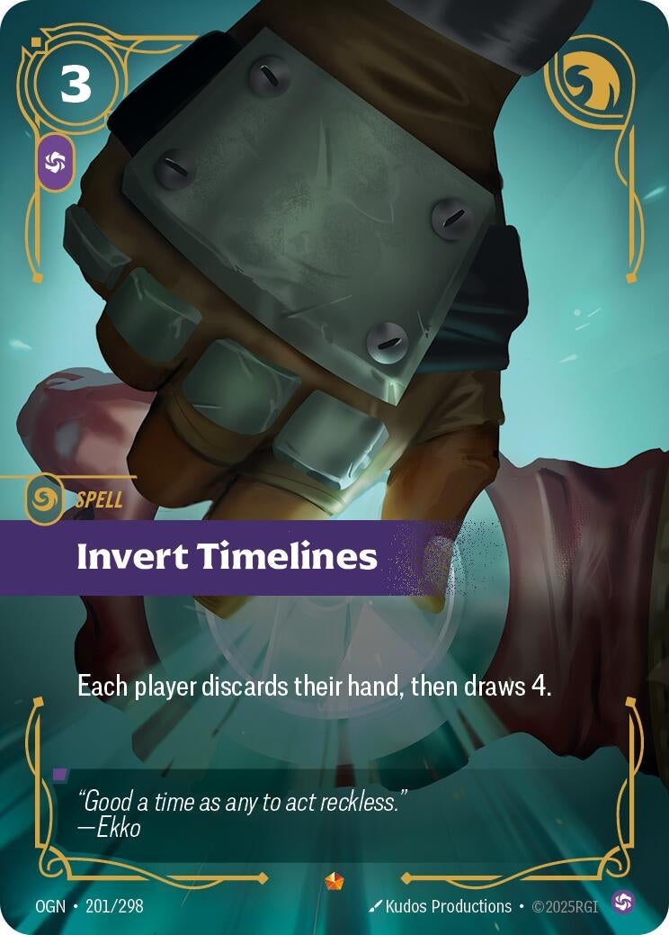 Image for Invert Timeline (201/298) (OGN) - Riftbound: League of Legends Trading Card Game