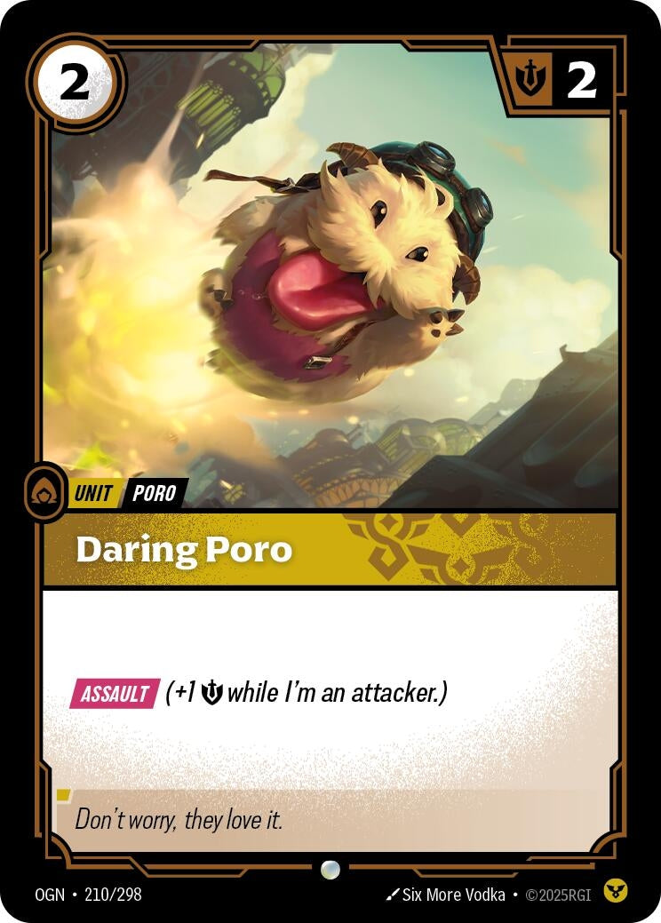 Image for Daring Poro (210/298) (OGN) - Riftbound: League of Legends Trading Card Game