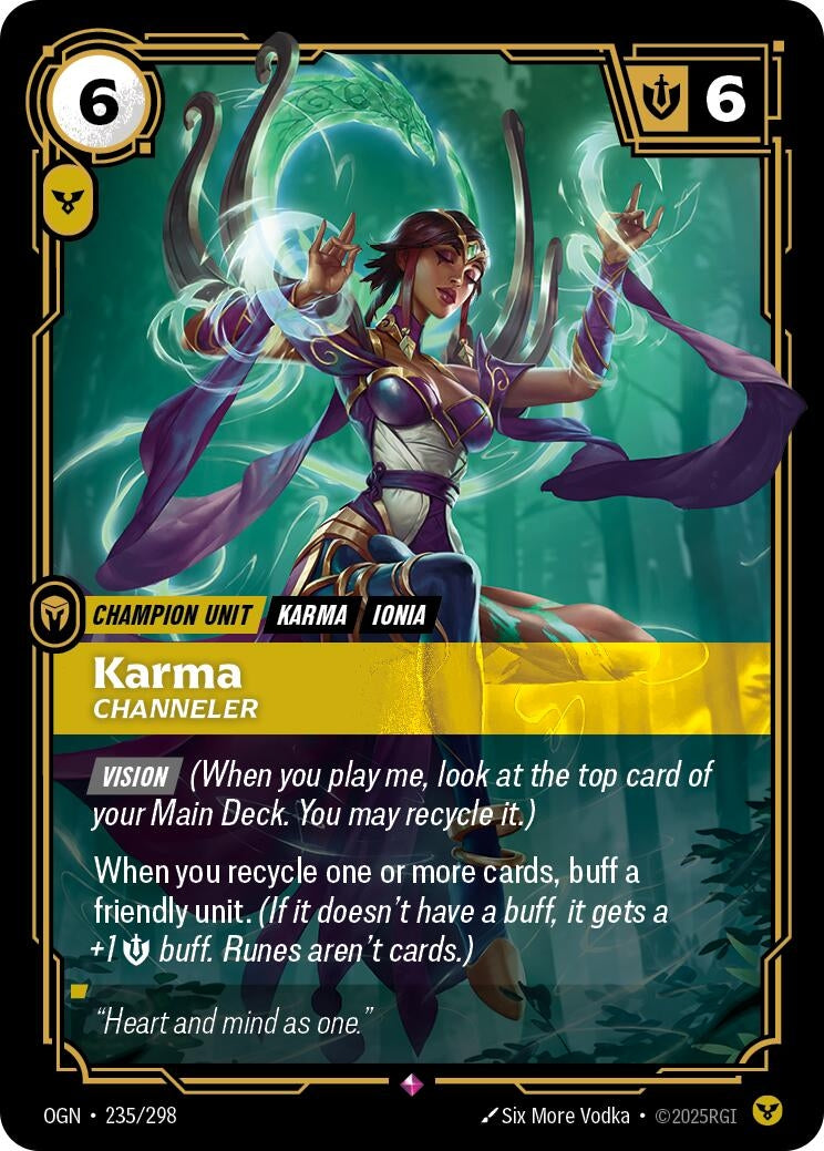 Image for Karma - Channeler (235/298) (OGN) - Riftbound: League of Legends Trading Card Game