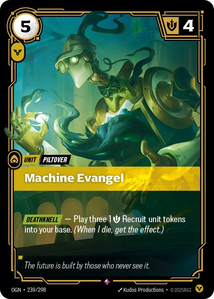 Image for Machine Evangel (239/298) (OGN) - Riftbound: League of Legends Trading Card Game