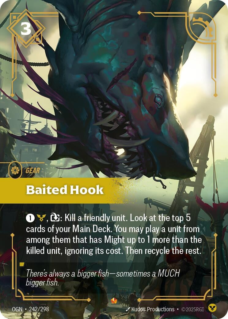 Image for Baited Hook (242/298) (OGN) - Riftbound: League of Legends Trading Card Game