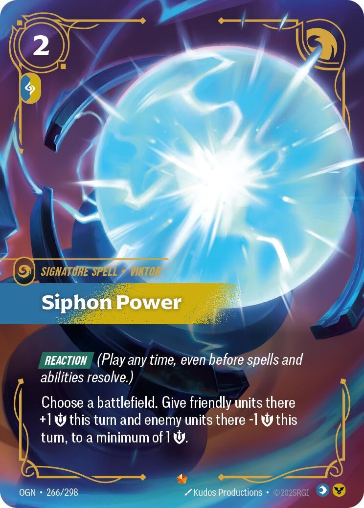 Image for Siphon Power (266/298) (OGN) - Riftbound: League of Legends Trading Card Game