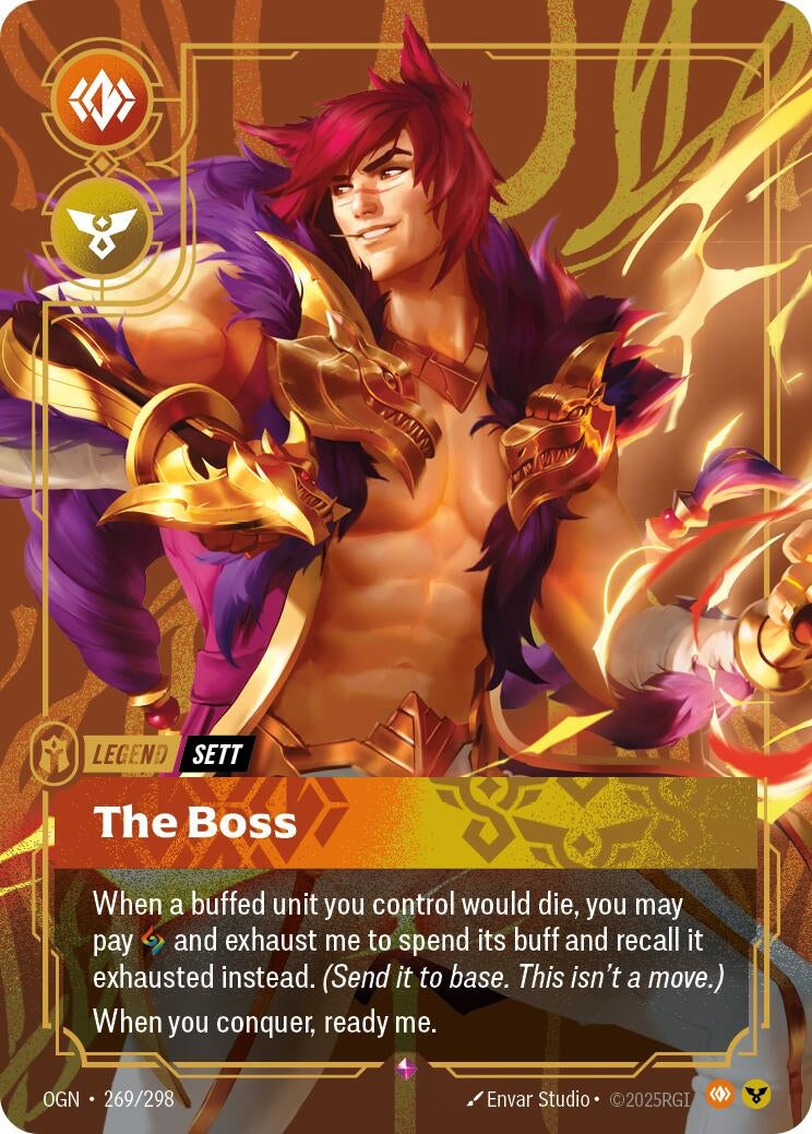 Image for Sett - The Boss (269/298) (OGN) - Riftbound: League of Legends Trading Card Game