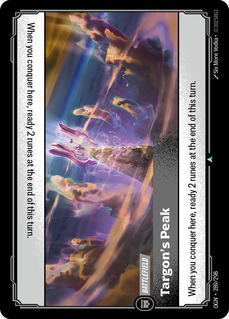 Image for Targon's Peak (289/298) (OGN) - Riftbound: League of Legends Trading Card Game