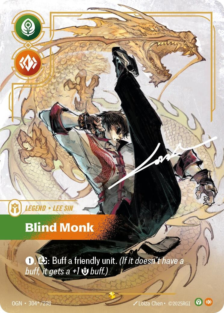 Image for Lee Sin - Blind Monk (Alternate Art) (304*/298) (OGN) - Riftbound: League of Legends Trading Card Game
