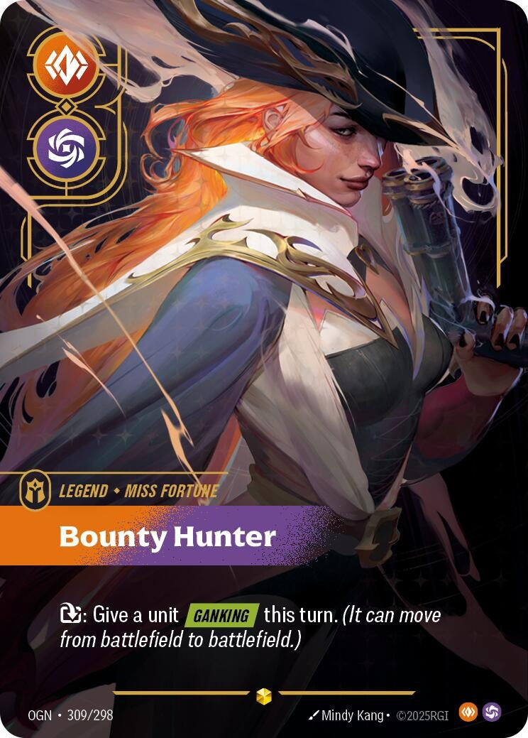 Image for Miss Fortune - Bounty Hunter (Overnumbered) (309/298) (OGN) - Riftbound: League of Legends Trading Card Game