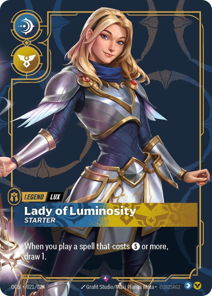 Image for Lux - Lady of Luminosity (Starter) (021/024) (OGS:PG) - Riftbound: League of Legends Trading Card Game