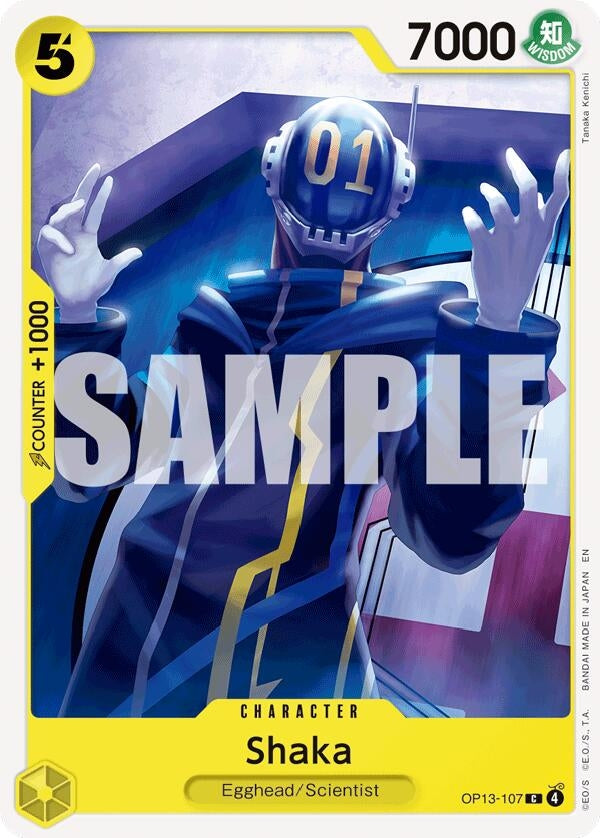 Image for Shaka (Carrying On His Will) (OP13-107) - One Piece Card Game