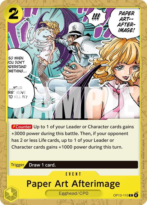 Image for Paper Art Afterimage (Carrying On His Will) (OP13-115) - One Piece Card Game