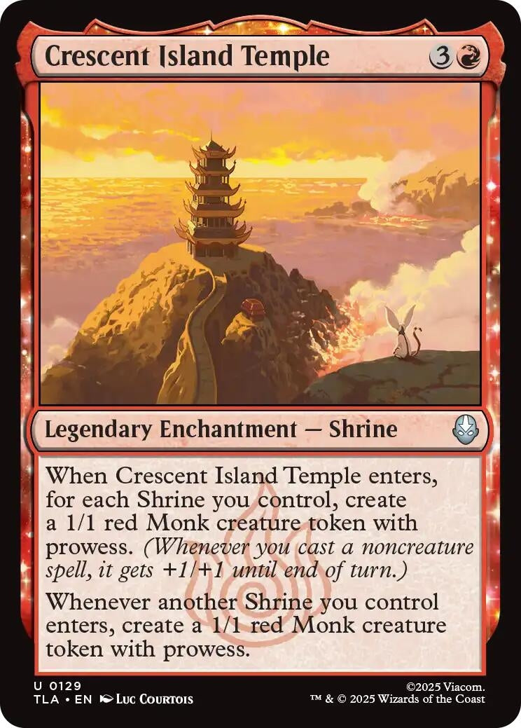 Image for Crescent Island Temple (Avatar: The Last Airbender) (129) - Magic: The Gathering