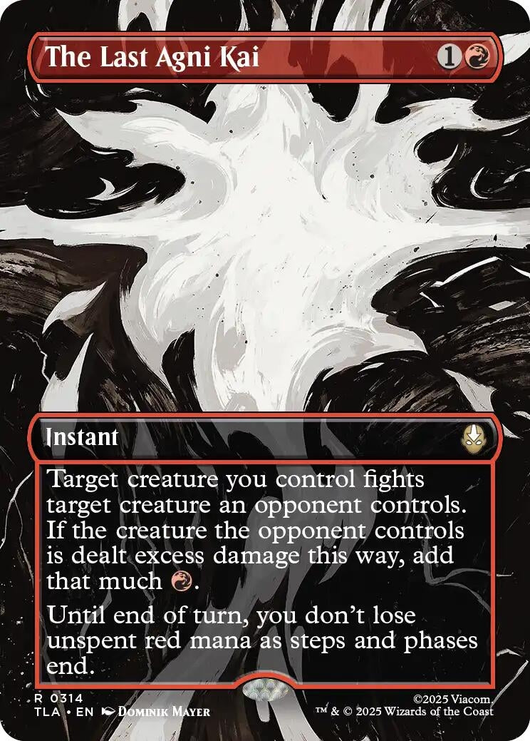 Image for The Last Agni Kai (Borderless) (Avatar: The Last Airbender) (314) - Magic: The Gathering