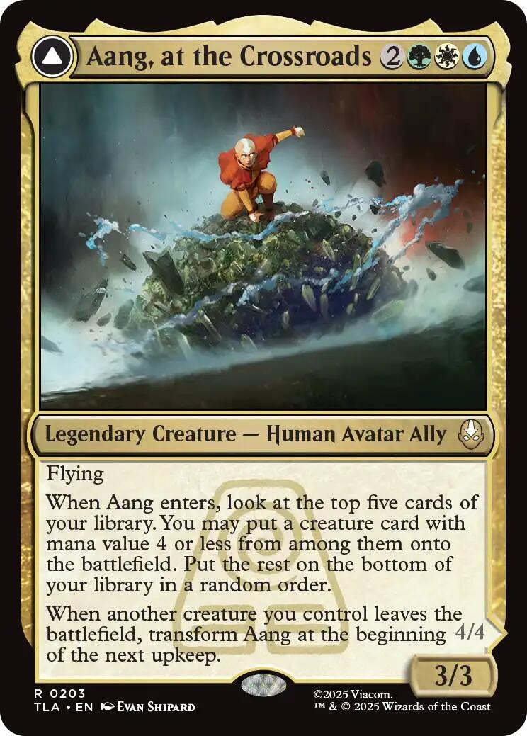 Image for Aang, at the Crossroads (Avatar: The Last Airbender) (203) - Magic: The Gathering