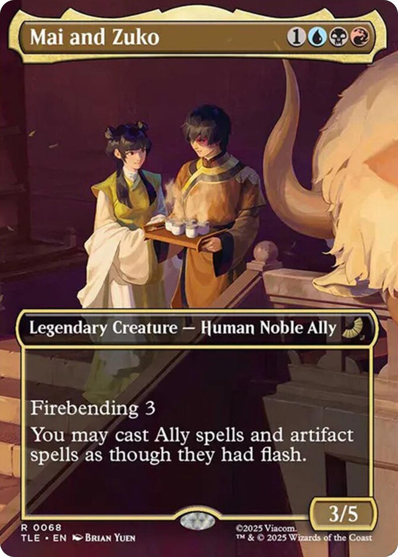 Image for Mai and Zuko (Borderless) (Avatar: The Last Airbender: Eternal-Legal) (68) - Magic: The Gathering