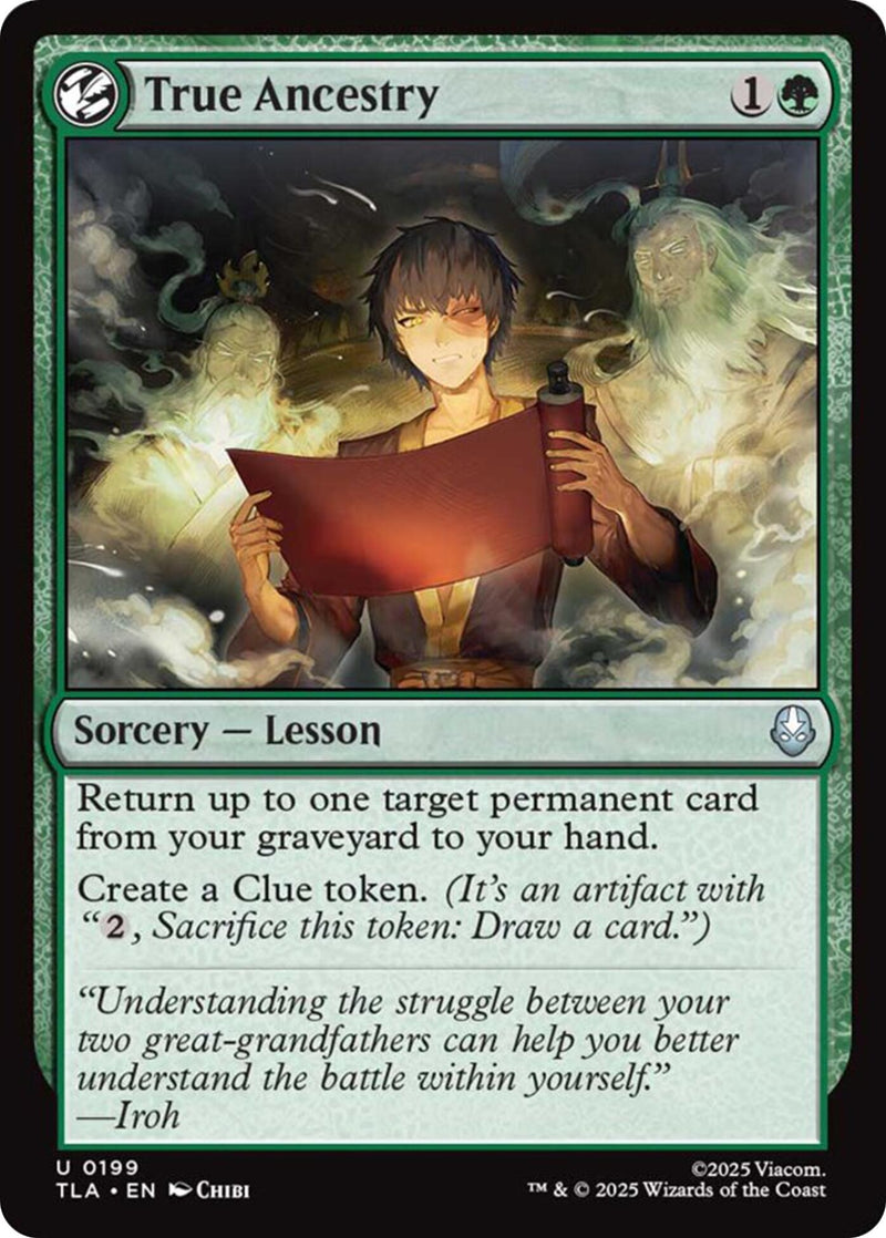 Image for True Ancestry (Avatar: The Last Airbender) (199) - Magic: The Gathering