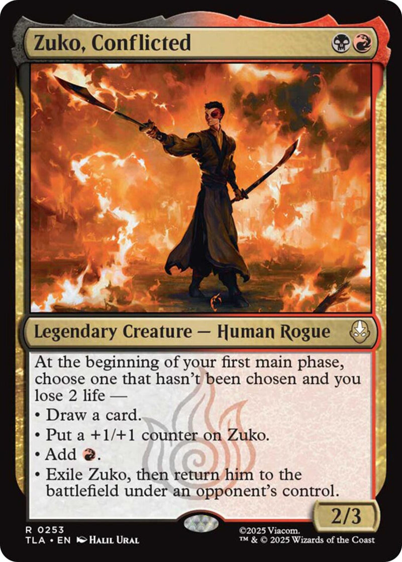 Image for Zuko, Conflicted (Avatar: The Last Airbender) (253) - Magic: The Gathering