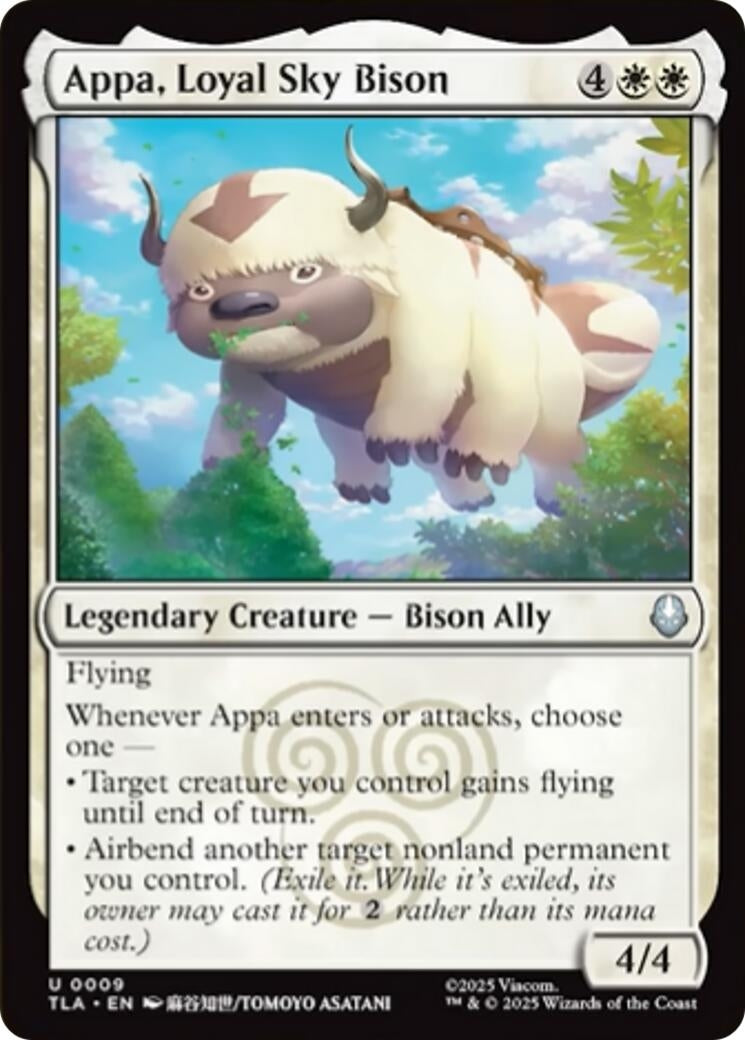 Image for Appa, Loyal Sky Bison (Avatar: The Last Airbender) (9) - Magic: The Gathering