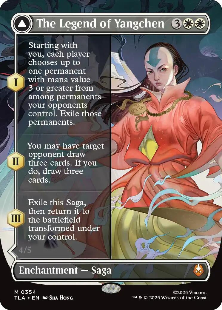 Image for The Legend of Yangchen (Borderless) (Avatar: The Last Airbender) (354) - Magic: The Gathering