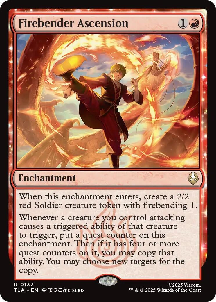 Image for Firebender Ascension (Avatar: The Last Airbender) (137) - Magic: The Gathering