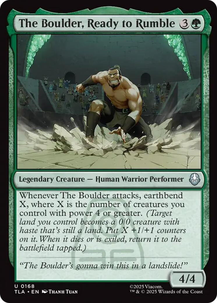 Image for The Boulder, Ready to Rumble (Avatar: The Last Airbender) (168) - Magic: The Gathering
