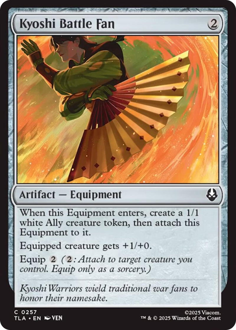 Image for Kyoshi Battle Fan (Avatar: The Last Airbender) (257) - Magic: The Gathering
