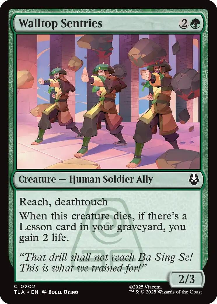 Image for Walltop Sentries (Avatar: The Last Airbender) (202) - Magic: The Gathering