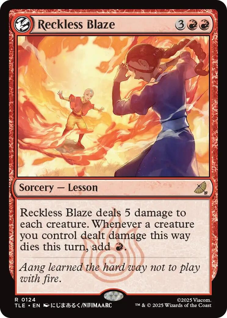 Image for Reckless Blaze (Avatar: The Last Airbender: Eternal-Legal) (124) - Magic: The Gathering