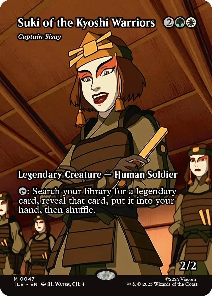 Image for Suki of the Kyoshi Warriors - Captain Sisay (Borderless) (Avatar: The Last Airbender: Eternal-Legal) (47) - Magic: The Gathering