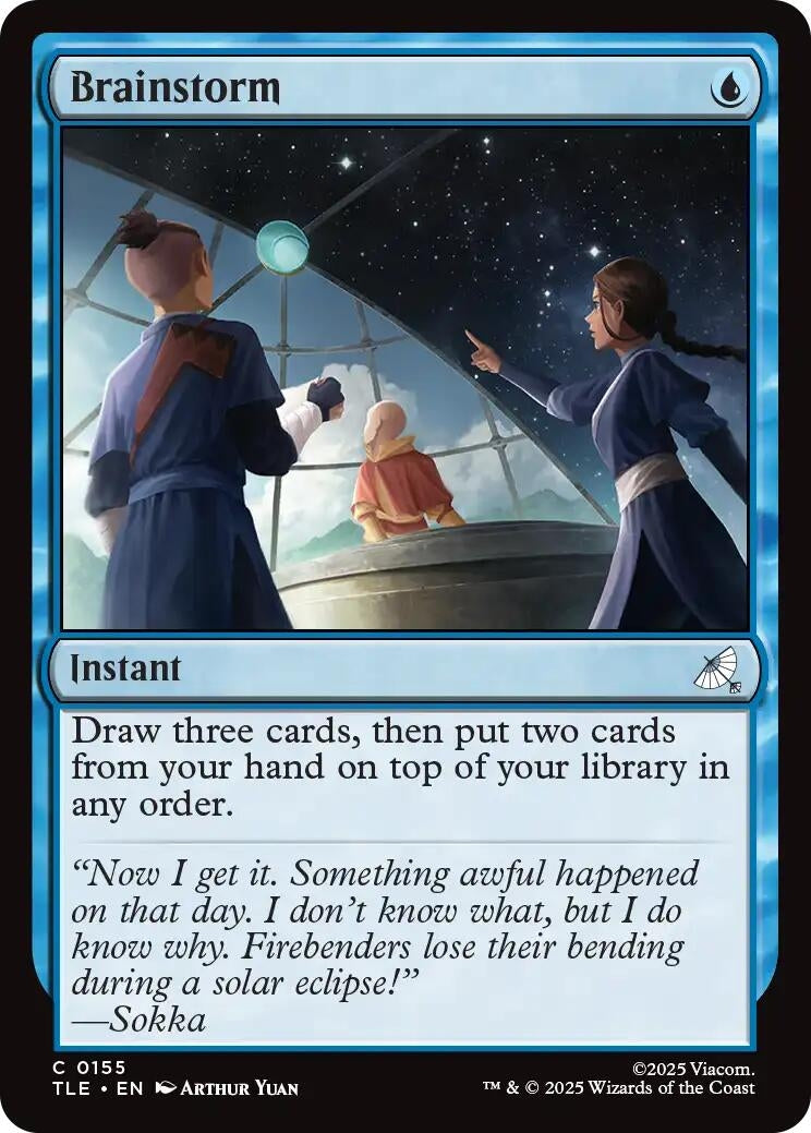 Image for Brainstorm (Avatar: The Last Airbender: Eternal-Legal) (155) - Magic: The Gathering