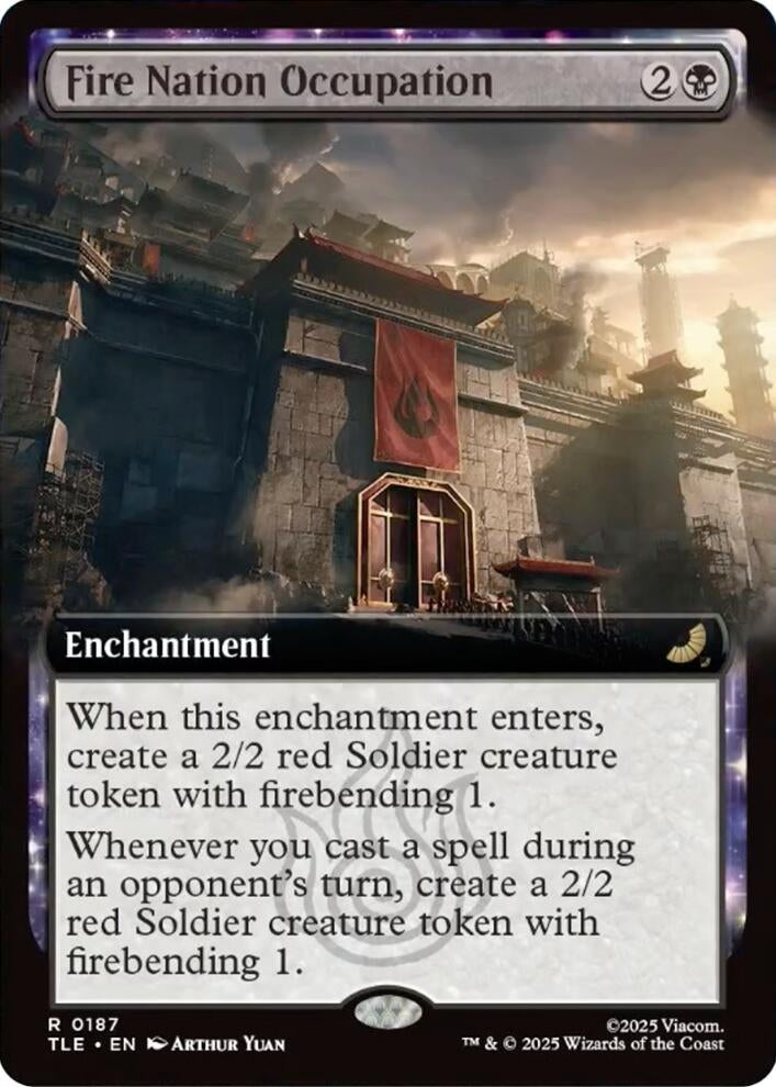 Image for Fire Nation Occupation (Extended Art) (Avatar: The Last Airbender: Eternal-Legal) (187) - Magic: The Gathering