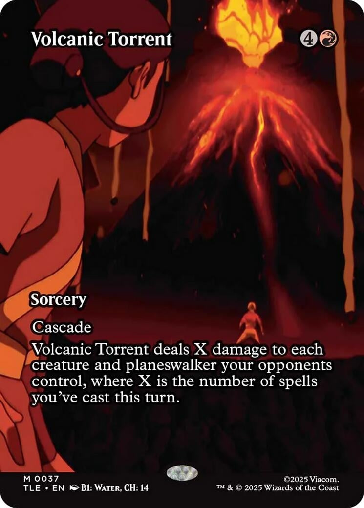 Image for Volcanic Torrent (Borderless) (Avatar: The Last Airbender: Eternal-Legal) (37) - Magic: The Gathering