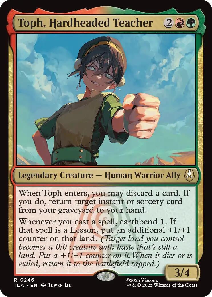 Image for Toph, Hardheaded Teacher (Avatar: The Last Airbender) (246) - Magic: The Gathering