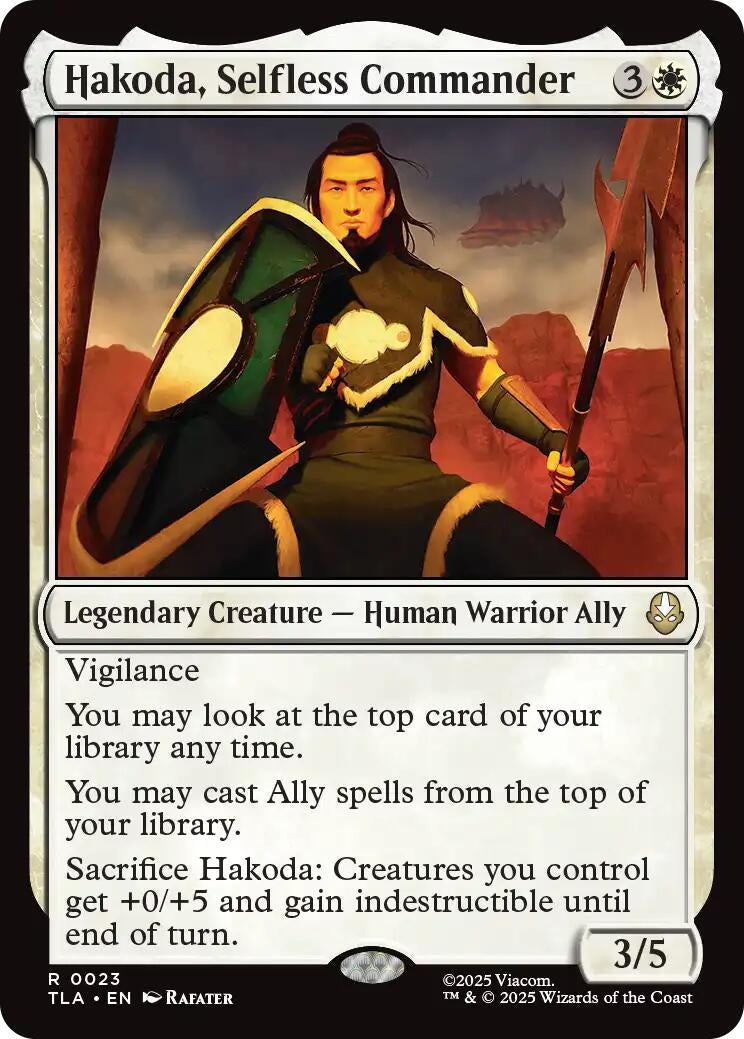 Image for Hakoda, Selfless Commander (Avatar: The Last Airbender) (23) - Magic: The Gathering