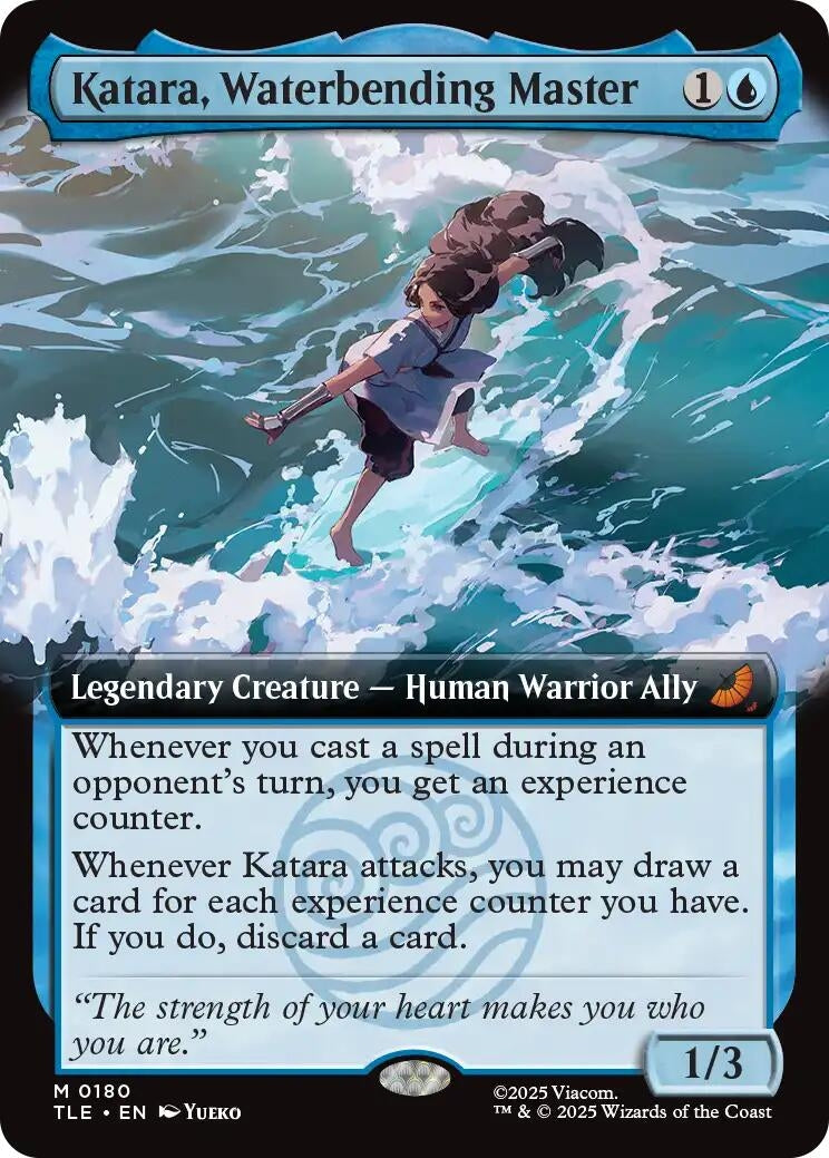 Image for Katara, Waterbending Master (Extended Art) (Avatar: The Last Airbender: Eternal-Legal) (180) - Magic: The Gathering