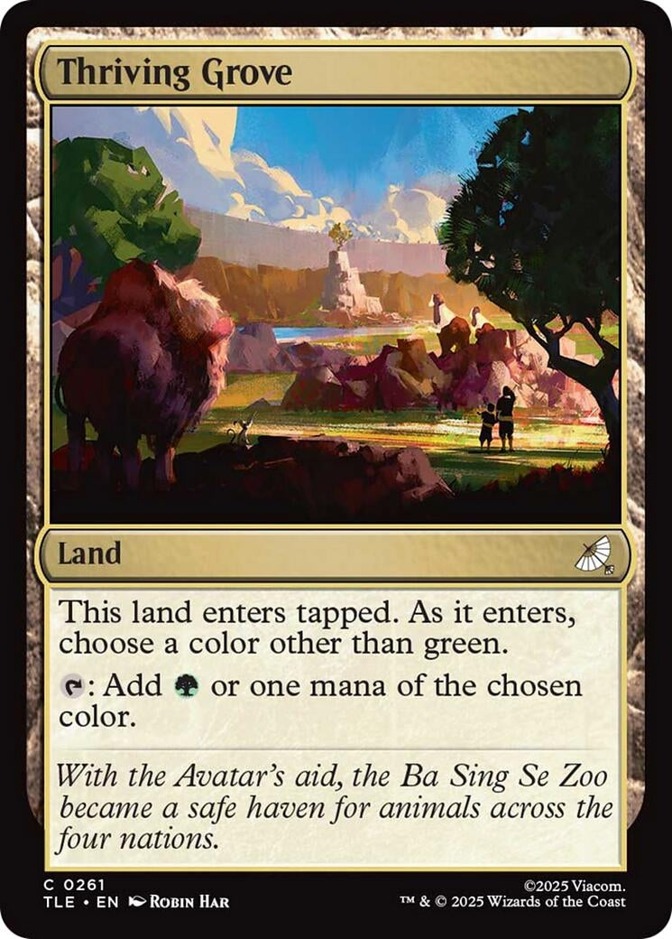 Image for Thriving Grove (Avatar: The Last Airbender: Eternal-Legal) (261) - Magic: The Gathering