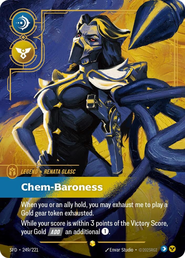 Image for Renata Glasc - Chem-Baroness (Overnumbered) (Spiritforged) (249/221) - Riftbound: League of Legends Trading Card Game