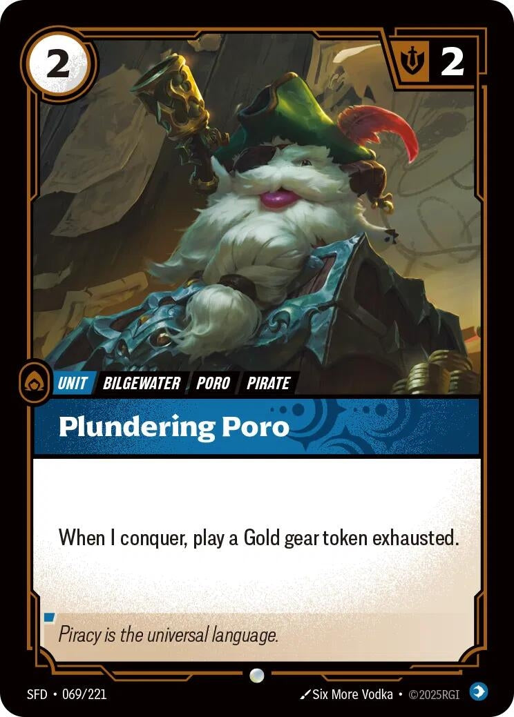 Image for Plundering Poro (Spiritforged) (069/221) - Riftbound: League of Legends Trading Card Game