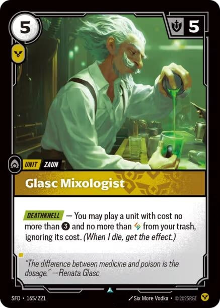 Image for Glasc Mixologist (Spiritforged) (165/221) - Riftbound: League of Legends Trading Card Game