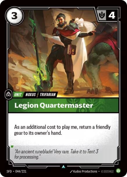 Image for Legion Quartermaster (Spiritforged) (044/221) - Riftbound: League of Legends Trading Card Game