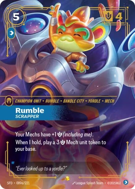Image for Rumble - Scrapper (Alternate Art) (Spiritforged) (089a/221) - Riftbound: League of Legends Trading Card Game