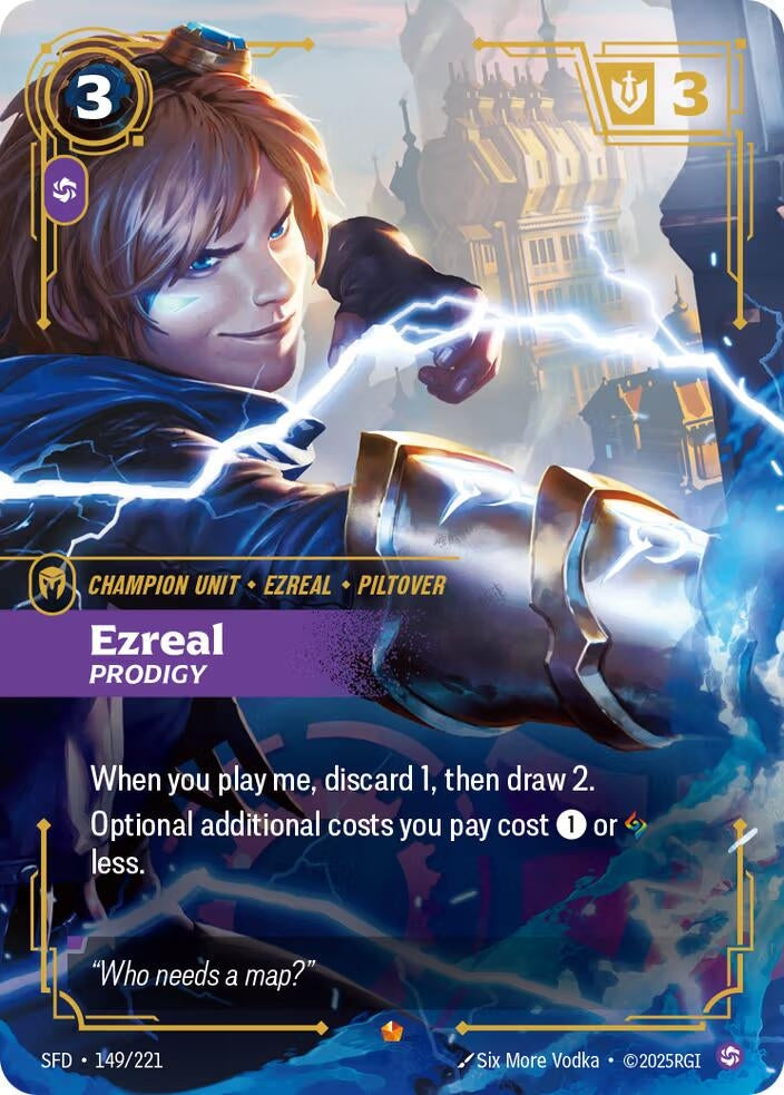 Image for Ezreal - Prodigy (Spiritforged) (149/221) - Riftbound: League of Legends Trading Card Game